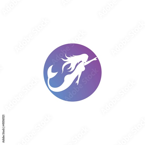 Mermaid logo icon design