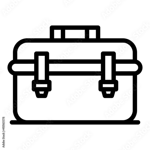 Builder tool box icon. Outline builder tool box vector icon for web design isolated on white background © ylivdesign