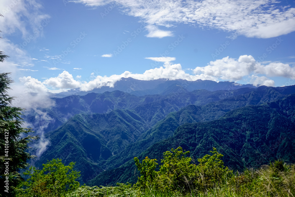 Beautiful mountain scenery of Alishan Natural Park Beautiful mountain scenery of Alishan Natural Park
