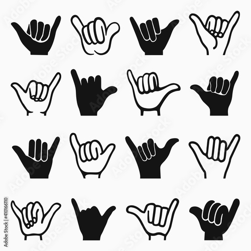 Shaka Hang Loose Vector Collection photo