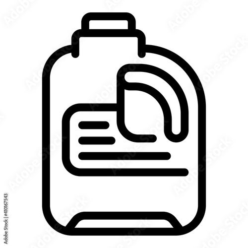 Toilet cleaner bottle icon. Outline toilet cleaner bottle vector icon for web design isolated on white background