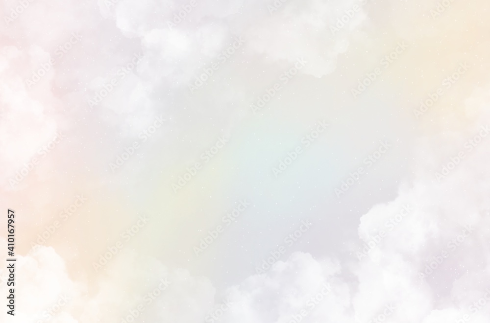 abstract colorful Pastel rainbow sky with clouds background abstract colorful Pastel rainbow sky with clouds background