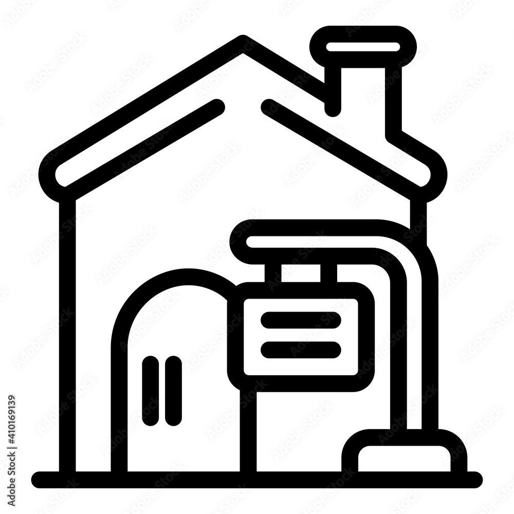 Village house property investments icon. Outline village house property investments vector icon for web design isolated on white background Village house property investments icon. Outline village house property investments vector icon for web design isolated on white background
