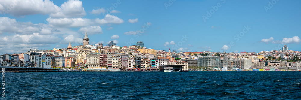 Panoramic Cityscape of Istanbul across the Golden Horn