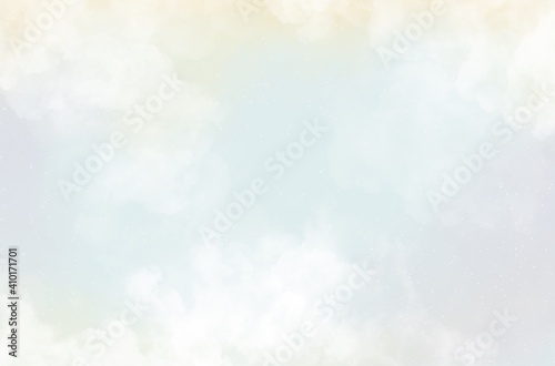 abstract colorful Pastel rainbow sky with clouds background