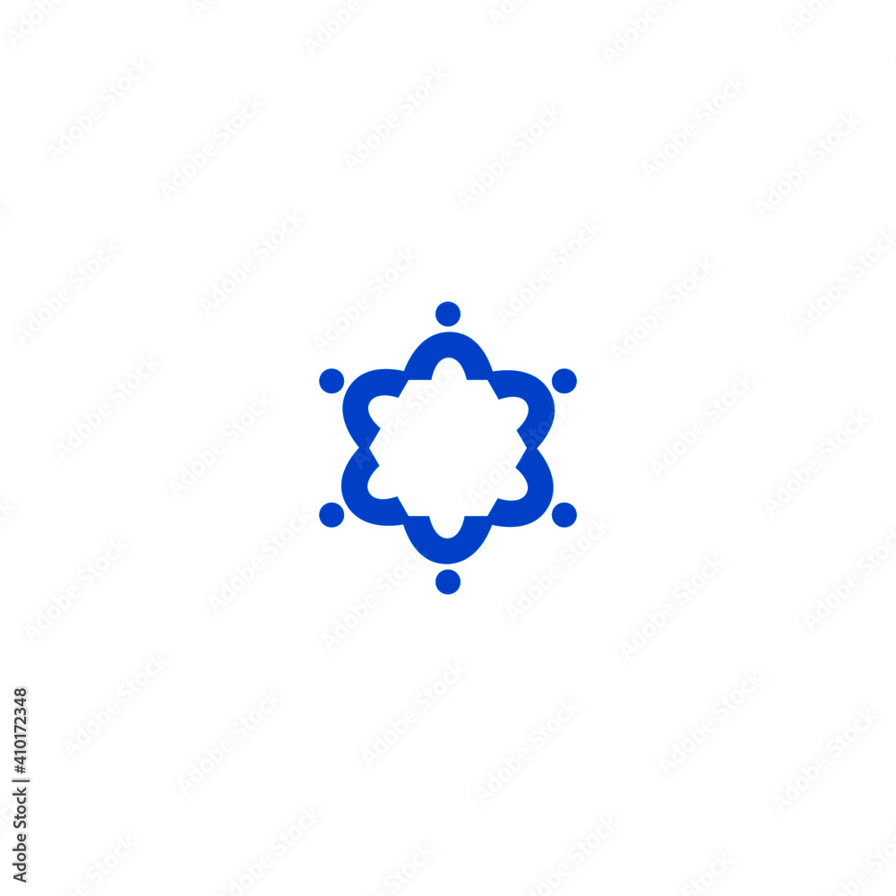 People together blue sign, symbol, artwork isolated on white People together blue sign, symbol, artwork isolated on white