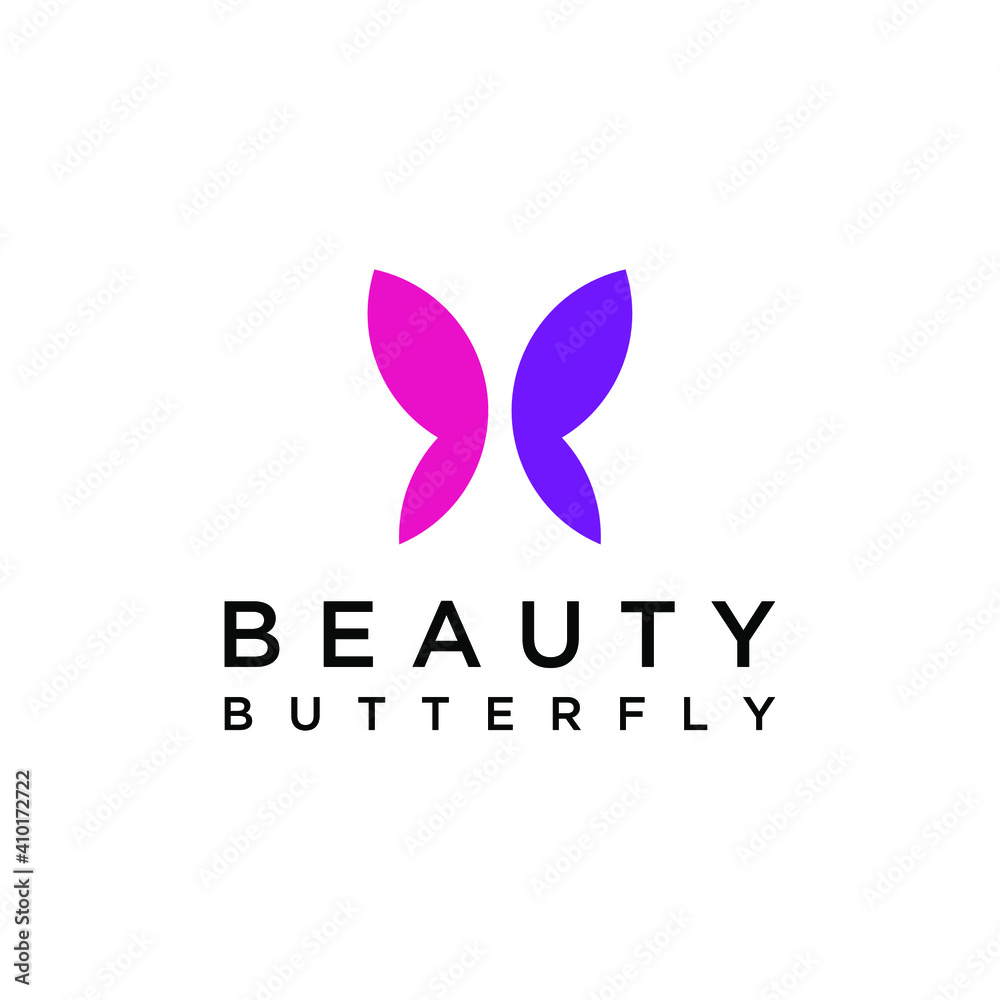 Creative abstract butterfly logo Creative abstract butterfly logo