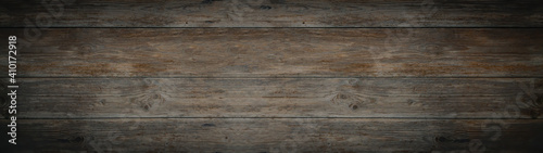 old brown gray rustic dark wooden texture - wood timber background panorama long banner	
