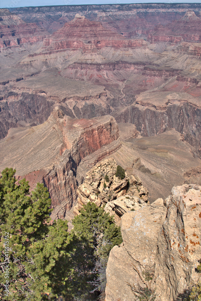Few visitors ever descend into the mile deep heart of the Grand Canyon Few visitors ever descend into the mile deep heart of the Grand Canyon