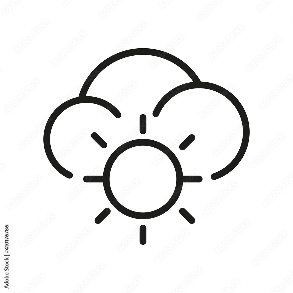 Cloud Outline Vector Icon. Related Weather Icon For WebSites And App Cloud Outline Vector Icon. Related Weather Icon For WebSites And App