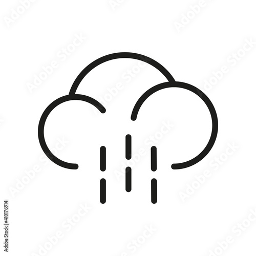 Cloud Outline Vector Icon. Related Weather Icon For WebSites And App