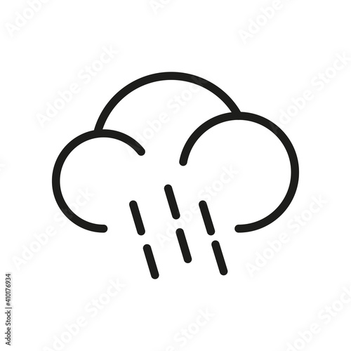 Cloud Outline Vector Icon. Related Weather Icon For WebSites And App