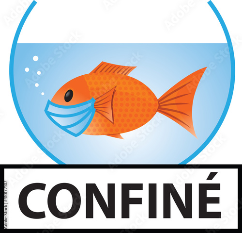 POISSON MASQUE COVID CONFINE DANS BOCAL V1