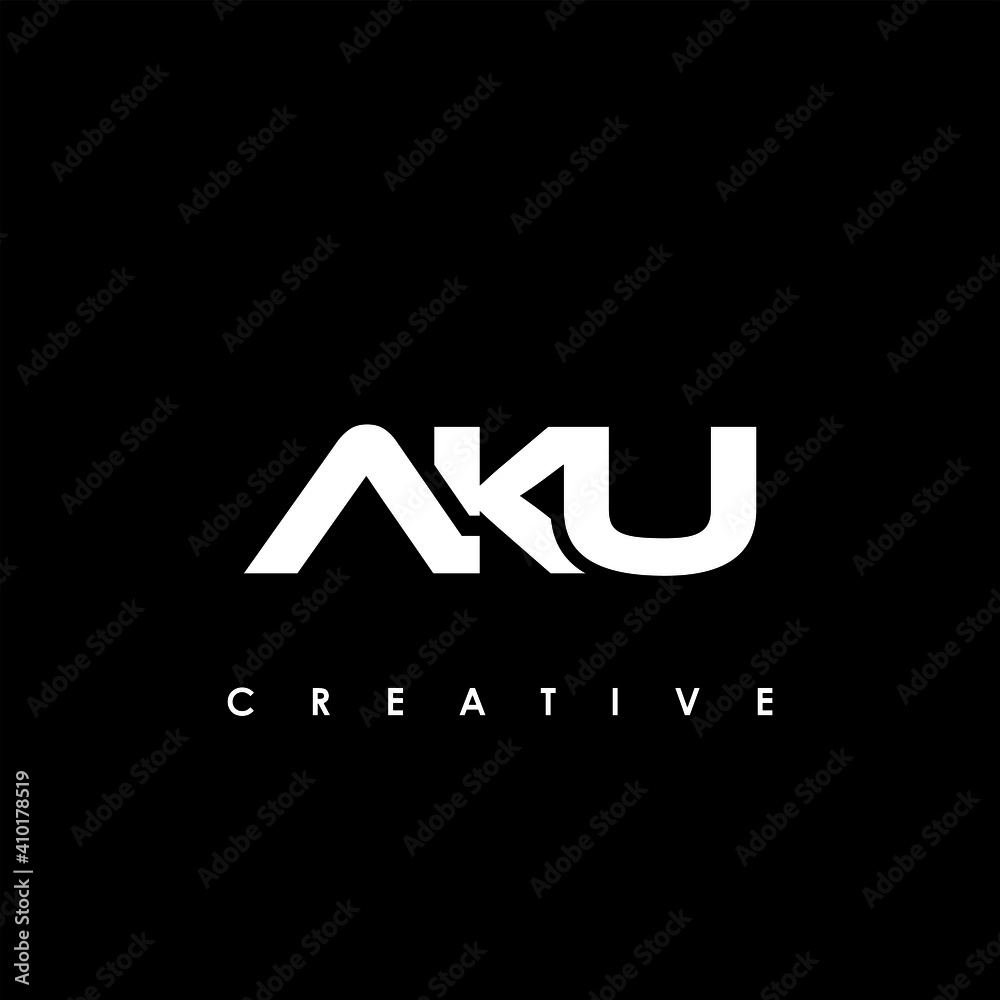 AKU Letter Initial Logo Design Template Vector Illustration