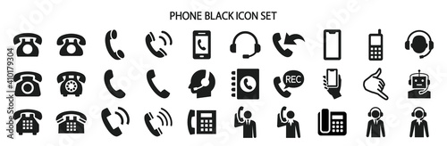Various phone-related icon sets