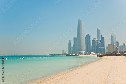 Corniche beach in Abu Dhabi,UAE United Arab Emirates
