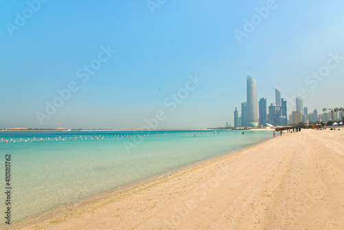 Corniche beach in Abu Dhabi,UAE United Arab Emirates