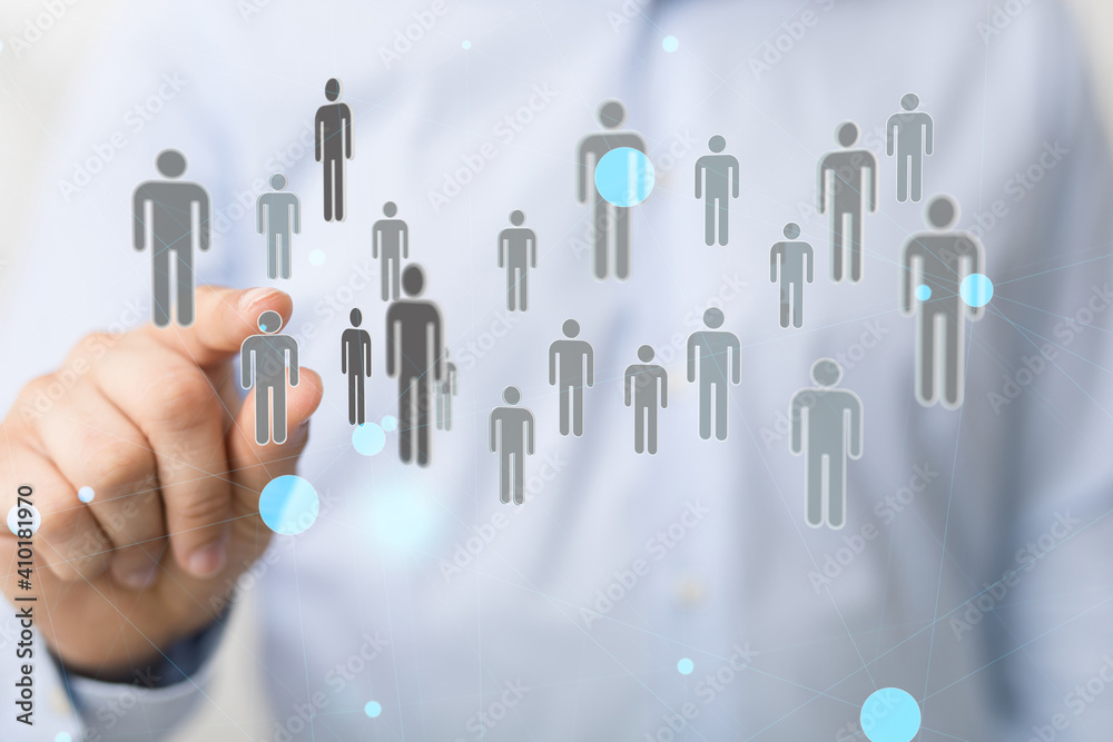 Network team. Social network. 3d illustration Network team. Social network. 3d illustration