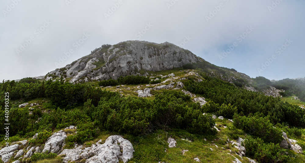 Piatra Irogovanului hill in Retezat mountains in Romanic
