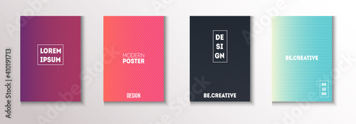Folded Minimal Cover Vector Set. Cool Technology Wallpaper. Glam