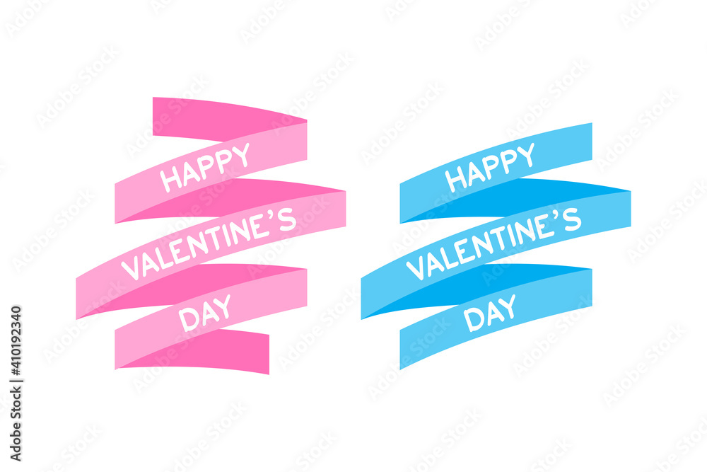 Valentines day greeting illustration written Valentines day greeting illustration written