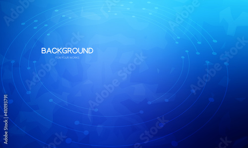 Abstract background vector illustration. Gradient blue with ellipse lines and texture.