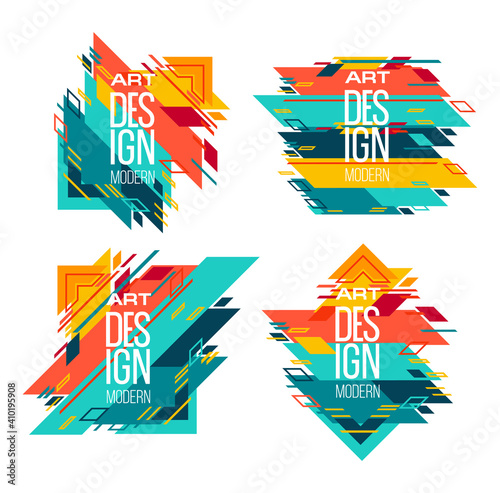 geometric dynamic frame stylish geometric background . element for design business cards, invitations, gift cards, flyers brochures. Vector frame Art graphics for hipsters