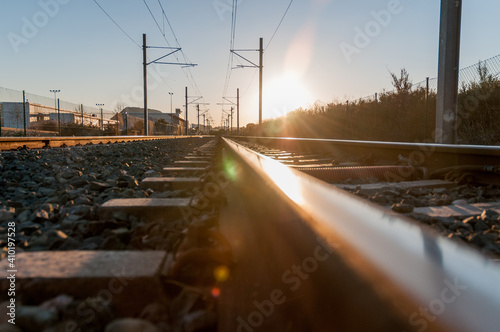 Obraz na płótnie Vias del tren 1