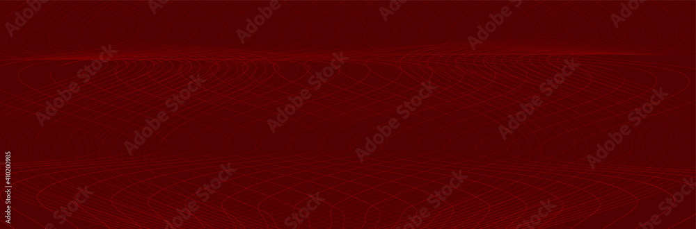 Naklejka premium red wave background vector design