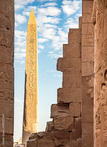 Pillars at the Karnak Temple, Luxor, Egypt, Africa