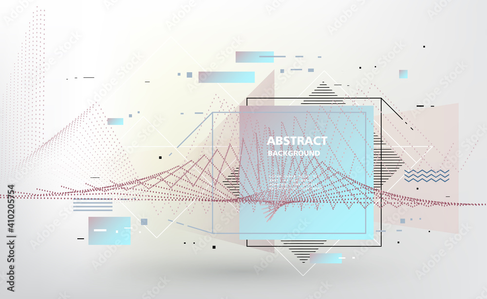 Fototapeta premium Vector, abstract geometric background