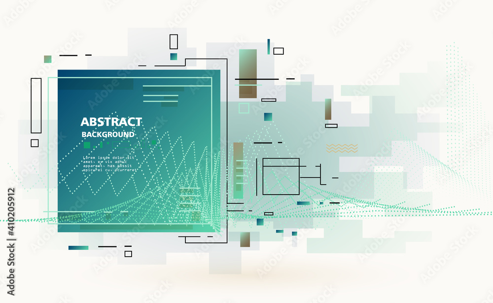 Fototapeta premium Vector, abstract geometric background