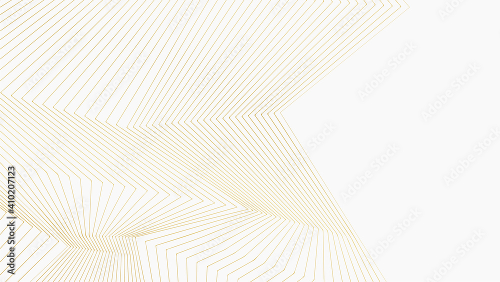 Fototapeta premium White background with gold line design
