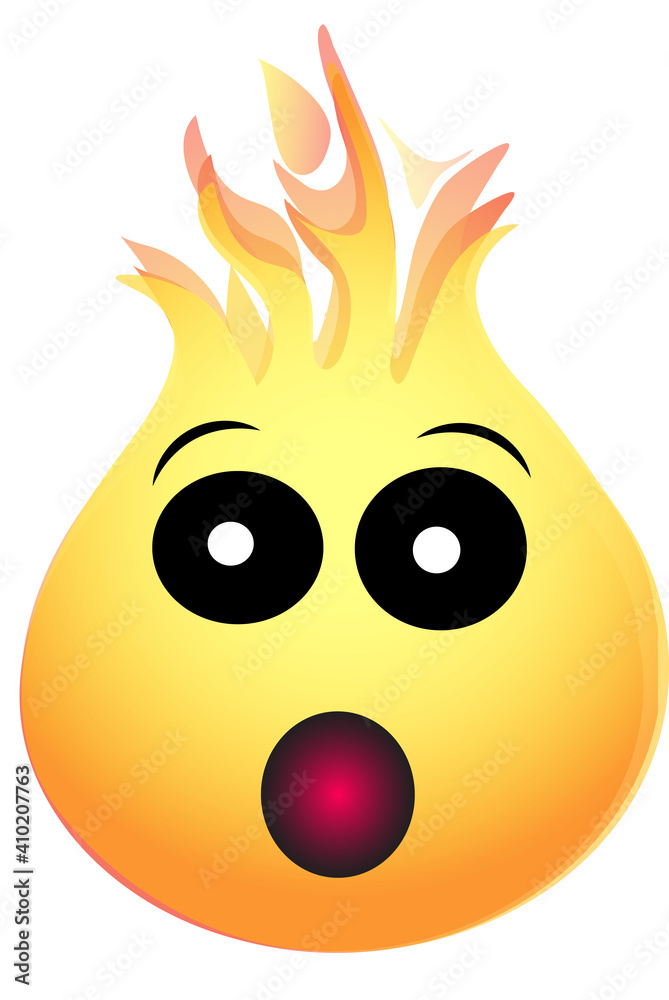 Fototapeta premium Shocked Emoji