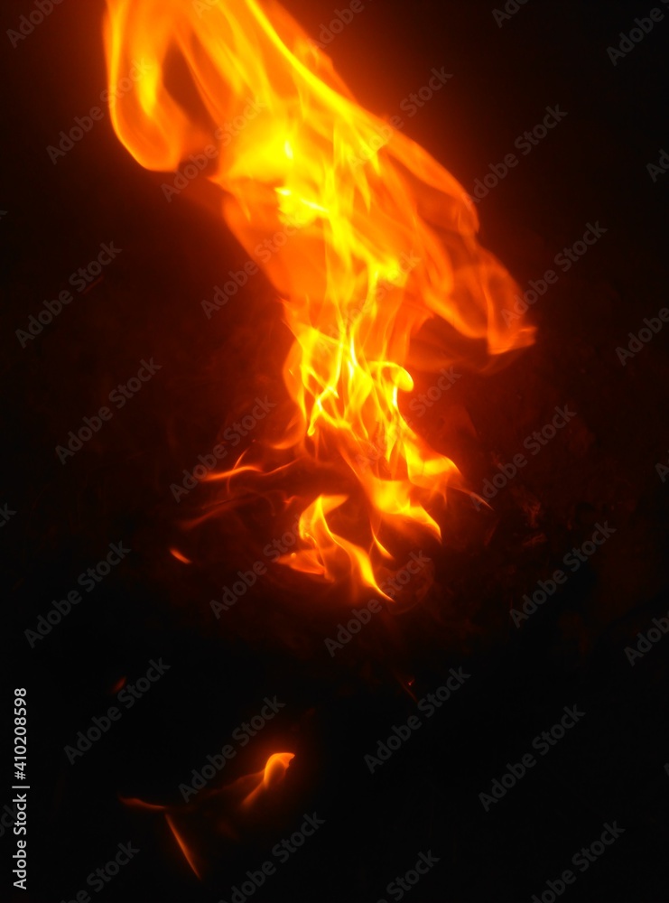 Abstract red fire flames texture background
