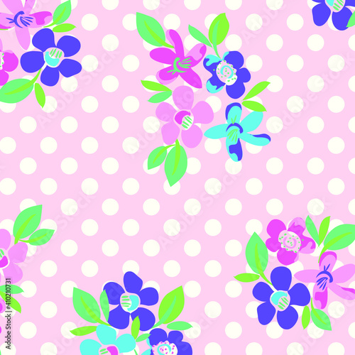 Floral seamless pattern. Hand drawn. For textile, wallpapers, print, wrapping paper. Vector stock illustration. © mindy77