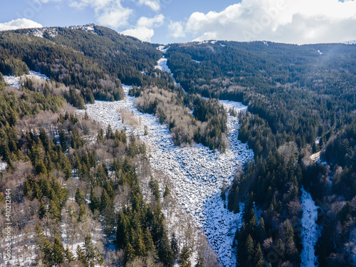 Stone river know Golden Bridges at Vitosha Mountain,Bulgaria photo