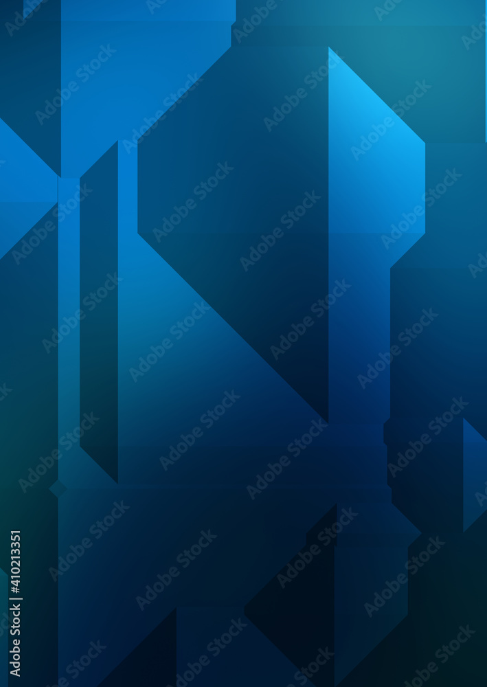 Polygonal background. Colorful wallpaper with geometric design. Digital 3d illustration.
