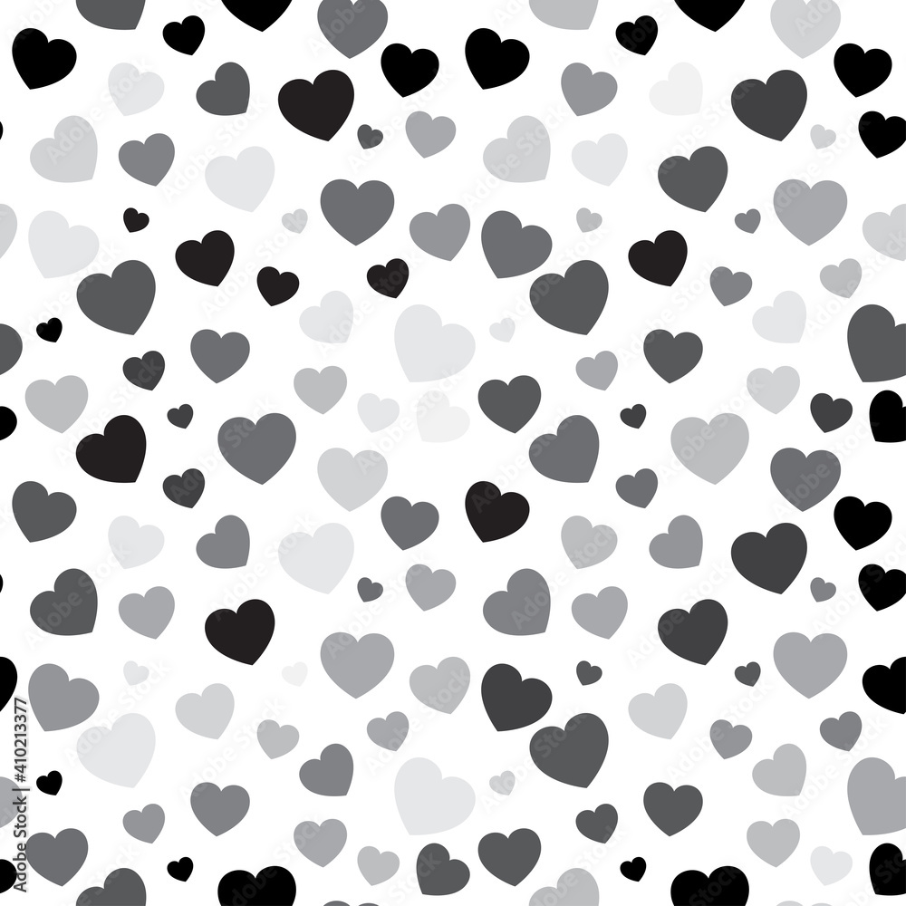 Heart pattern. Love seamless repeating tile for valentine background. Black shape with decorative design great for romance wrapper design. Heart pattern. Love seamless repeating tile for valentine background. Black shape with decorative design great for romance wrapper design.