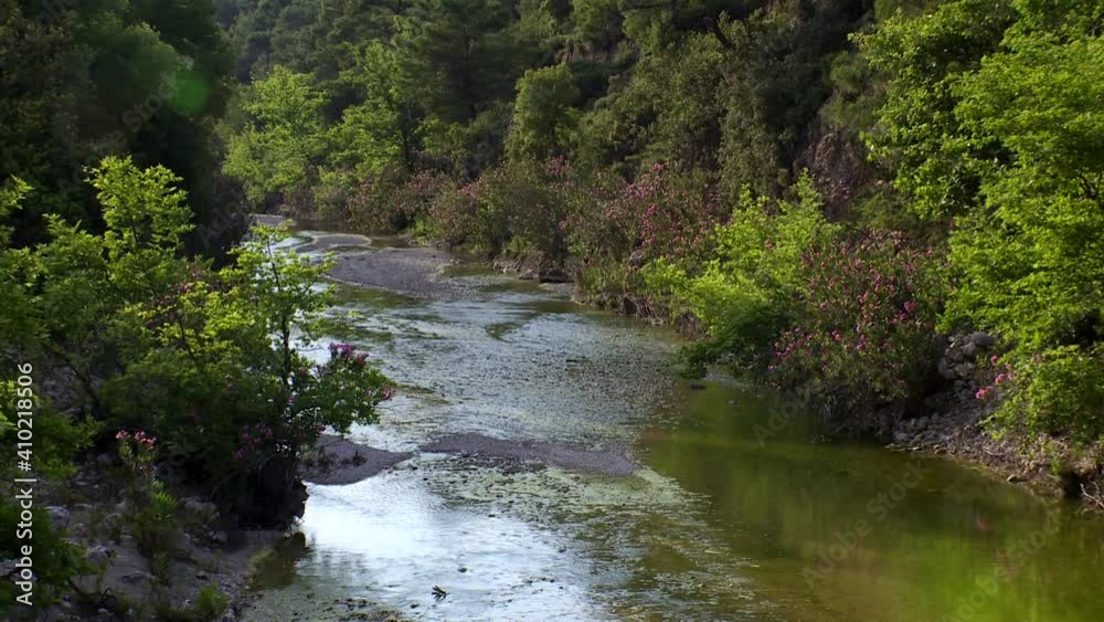 Rhodes Greece : The river Loutanis in middle earth of the island Rhodes Greece : The river Loutanis in middle earth of the island