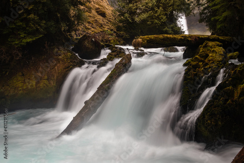 Waterfalls on Mackenzie river in the cascades in Oregon