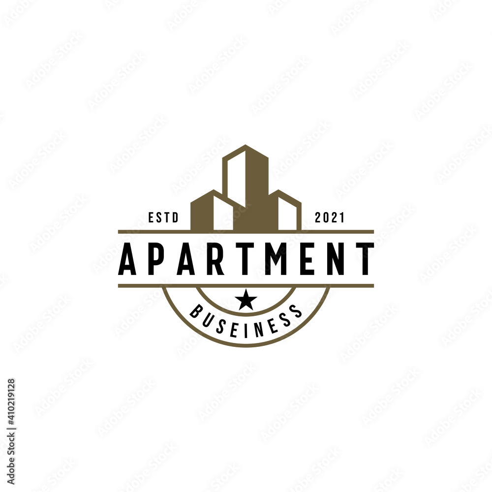Urban City Apartment Building Real Estate Business Chart Logo design Urban City Apartment Building Real Estate Business Chart Logo design
