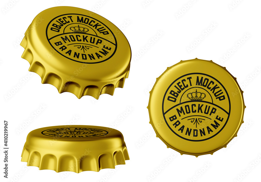 Metal Bottle Cap Stock Template Adobe Stock