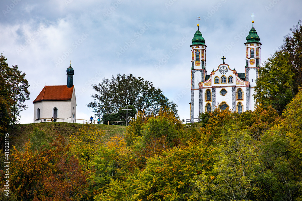 Bad Tölz – Blick auf Kalvarienberg – Heilig-Kreuz-Kirche
