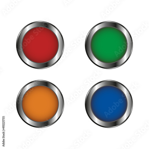 Free Download An illustration of switch ON OFF buttons on a white background. Colourful buttons.  - GFXLoad