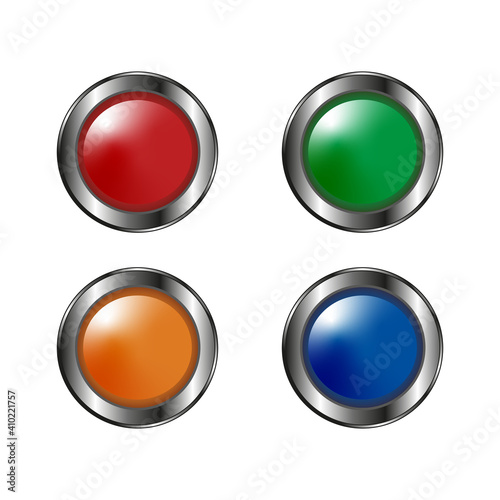 Free Download An illustration of switch ON OFF buttons on a white background. Colourful buttons.  - GFXLoad