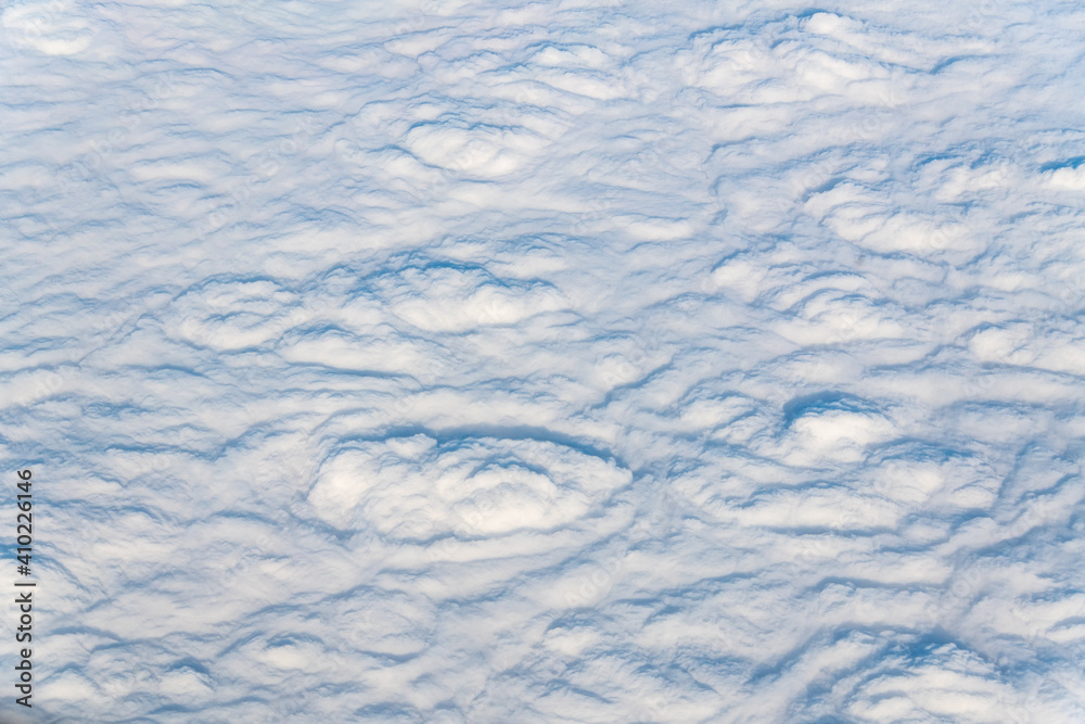 Clouds in nature, high angle view