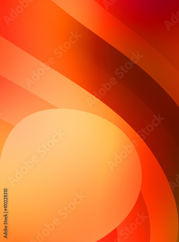 Abstract background with colorful gradient. Vibrant graphic wallpaper with stripes design. Fluid 2D illustration of modern movement.