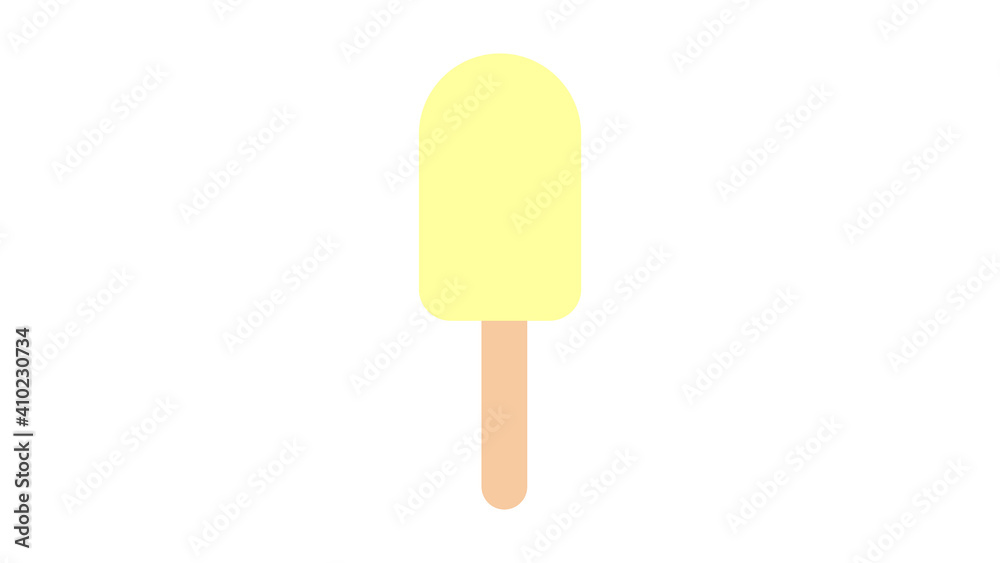 sticks ice cream candy icon. Realistic illustration of orange sticks ice cream candy icon for web design isolated on white background sticks ice cream candy icon. Realistic illustration of orange sticks ice cream candy icon for web design isolated on white background