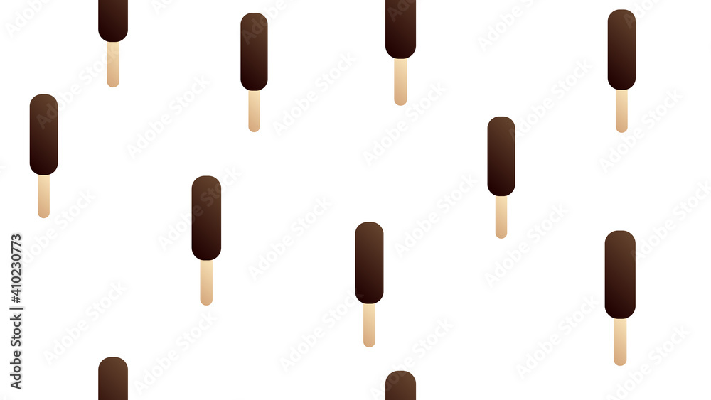 Hand drawn yummy seamless pattern with ice creams. Stylish summer design Hand drawn yummy seamless pattern with ice creams. Stylish summer design
